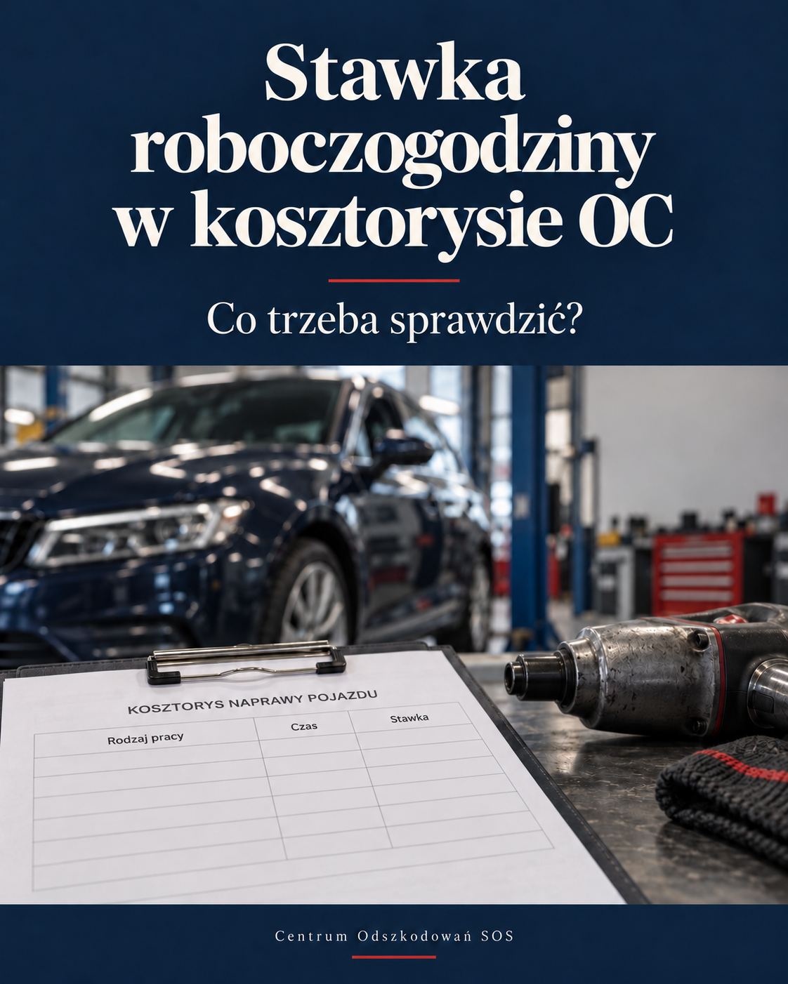 Zaniżona stawka za roboczogodzinę w kosztorysie OC — co trzeba sprawdzić?